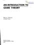 AN INTRODUCTION TO GAME THEORY
