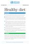 FACT SHEET N 394 UPDATED MAY 2015. Healthy diet