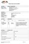 Material Safety Data Sheet (MSDS)