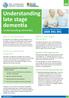 Understanding late stage dementia Understanding dementia
