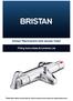Artisan Thermostatic bath shower mixer. Fitting Instructions & Contents List