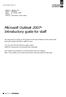 Microsoft Outlook 2007 Introductory guide for staff