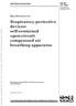 Respiratory protective devices: self-contained open-circuit compressed air breathing apparatus