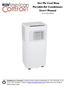 Get Me Cool Now Portable Air Conditioner User s Manual