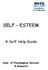 SELF ESTEEM. A Self Help Guide. Dept. of Psychological Services & Research