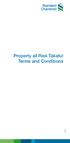 Property all Risk Takaful Terms and Conditions