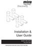 Installation & User Guide BASIN AND BATH PILLAR TAPS THESE INSTRUCTIONS ARE TO BE LEFT WITH THE USER 1