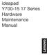 ideapad Y700-15 17 Series Hardware Maintenance Manual