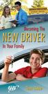 BECOMING THE NEW DRIVER IN YOUR FAMILY 1