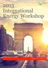 2013 International Energy Workshop