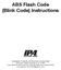 ABS Flash Code (Blink Code) Instructions