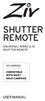 SHUTTER REMOTE USER MANUAL UNIVERSAL WIRED & IR RS-UWIR100 COMPATIBLE WITH MOST DSLR CAMERAS