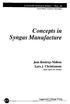 Concepts in Syngas Manufacture