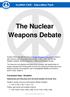 The Nuclear Weapons Debate