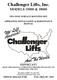 Challenger Lifts, Inc. MODELS 15000 & 18000