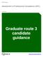 Graduate route 3 candidate guidance