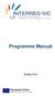 1.1.1. Programme Manual