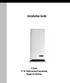 Installation Guide. 5 Series 15 W. Undercounter/Freestanding Nugget Ice Machine