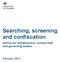 Searching, screening and confiscation. Advice for headteachers, school staff and governing bodies