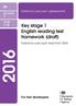Key stage 1 English reading test framework (draft)