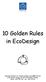 10 Golden Rules in EcoDesign