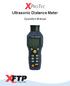 Ultrasonic Distance Meter. Operation Manual