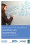 Numeracy and mathematics Experiences and outcomes