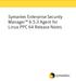 Symantec Enterprise Security Manager 6.5.3 Agent for Linux PPC 64 Release Notes