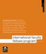 international faculty fellows program