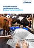 Profitable manure handling starts here DeLaval manure solutions