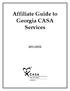 Affiliate Guide to Georgia CASA Services