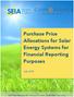 Purchase Price Allocations for Solar Energy Systems for Financial Reporting Purposes