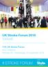 UK Stroke Forum 2016 TOOLKIT