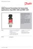 OEM Pressure Transmitters for heavy-duty applications, Type MBS 1200 and MBS 1250