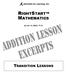 ADDITION LESSON Excerpts