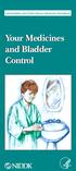 Your Medicines and Bladder Control