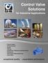 Control Valve Solutions for Industrial Applications