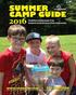 Recreation & Community Services Camp Serendipity Summer Day Camp 2016