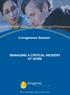 Livingstones Session MANAGING A CRITICAL INCIDENT AT WORK. Managing a Critical Incident at Work Workbook Prepared by Livingstones Australia 1