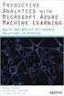 Benefits of analytics using Microsoft Azure Machine Learning (ML) Tomaž
