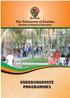 The University of Zambia. Institute of Distance Education UNDERGRADUATE PROGRAMMES