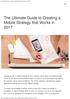 The Ultimate Guide to Creating a Mobile Strategy that Works in 2017