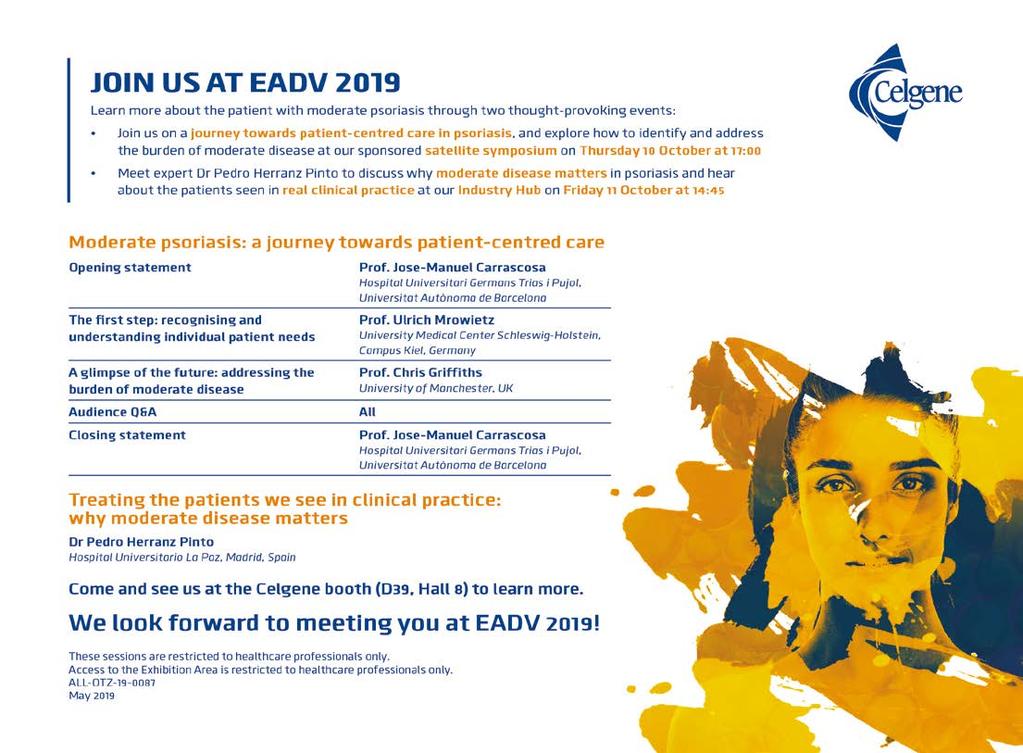 Each participant shall consider that by accepting any scanning of the badge, SpotMe QR code or other means at any stand at the Congress or Symposium, the participant gives authorization to the EADV