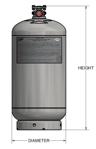 Amerex Nitrogen Actuation Cylinder 09956 NOS