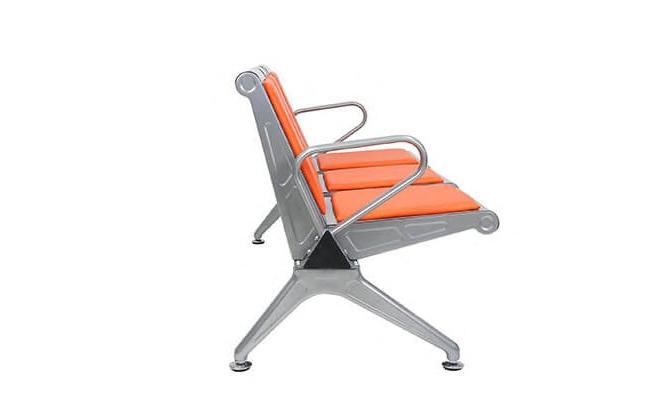 office Waiting, etc. Seat and back: High quality stainless steel with surface brushed treatment.