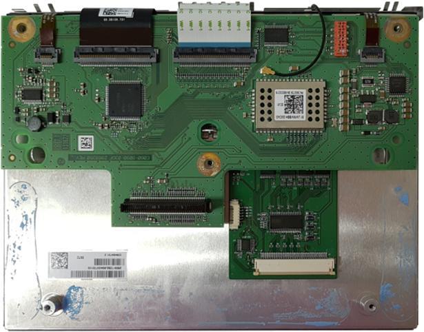 blue part is visible) On the provided sub-board  blue part