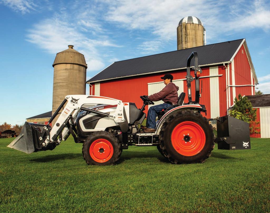 PERFORMANCE ACCOMPLISH MORE. The more you do with your tractor, the more ideas you have for your property. Bobcat compact tractors prepare you for every possibility.