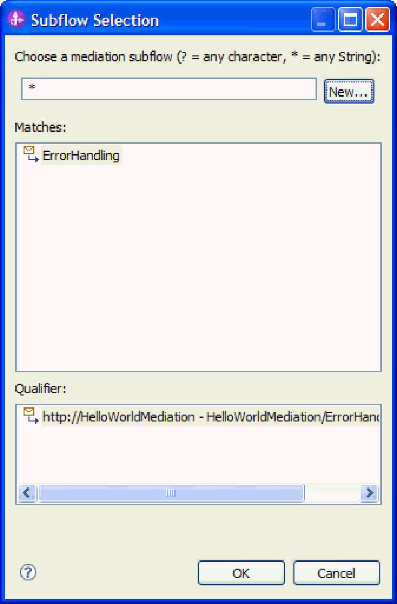 e. Click Finish. f. In the Subflow Selection window, select ErrorHandling, as shown in the following figure: g.