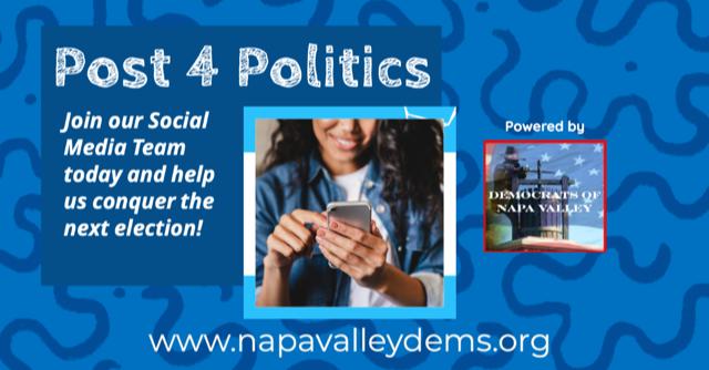 Post 4 Politics Join our social media amplifier team Messaging, Graphics, Tools, Resources Democratic Campaigns & Voter Registration Below you will find a collection of social media messaging from a