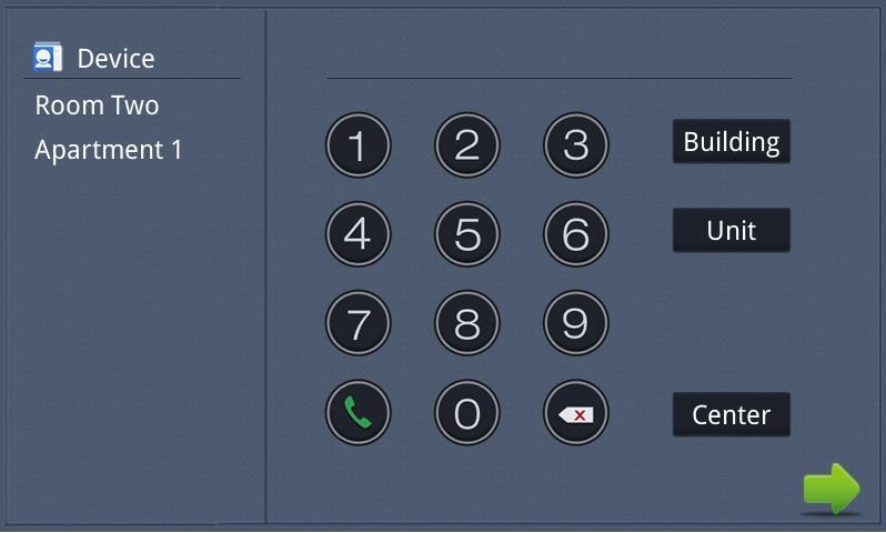 3.4. Intercom Clicking the Intercom icon on the main interface, the system will enter into the following interface: 3.4.1. Call Out Fig.